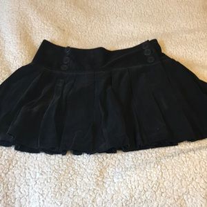 Max studio pleated corduroy mini skirt